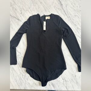 Alice + Olivia Classic Black Bodysuit